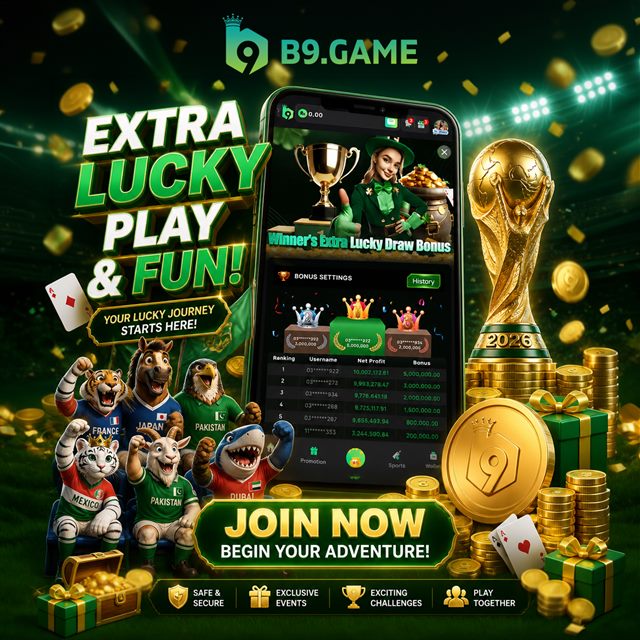 B9 Lucky Play Event 活动海报